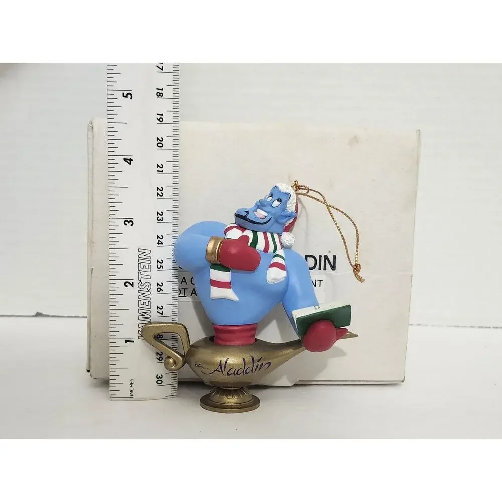 Vintage Disney Aladdin Genie Christmas Ornament Boxed Holiday Lamp Figurine
